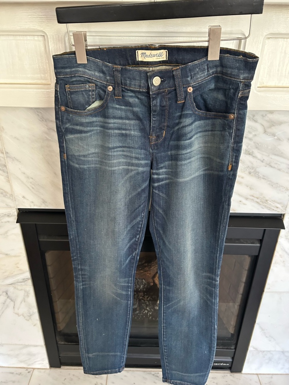 Madewell Faded Indigo Slim Straight Jeans
